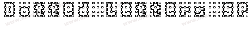 Dotted Letters Spain字体转换